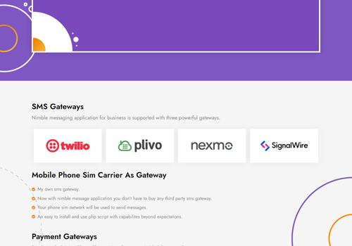 Web Development Package Example: Nimble Messaging