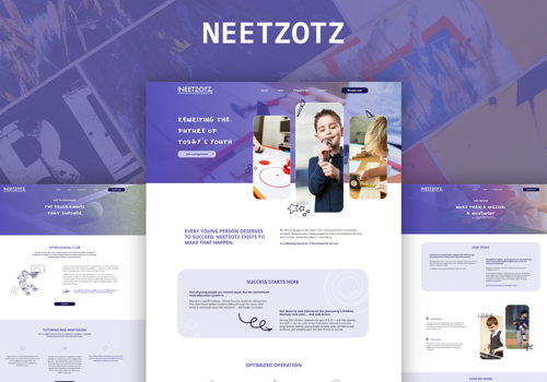 UX/UI Design Package Example: NGO Website design & development
