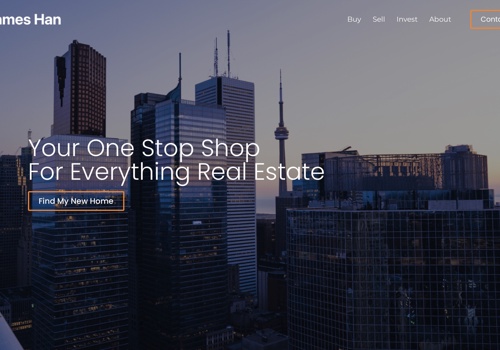 Web Design Package Example: Custom Website For Toronto Realtor