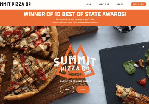 Web Design Package Example: Website for Pizza Franchise