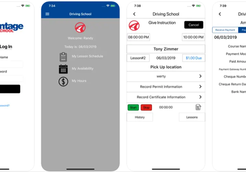 Mobile App Development Package Example: iOS App Development for Advantage Driving School