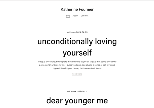 Web Design Package Example: Wordpress Website for Social Media Influencer