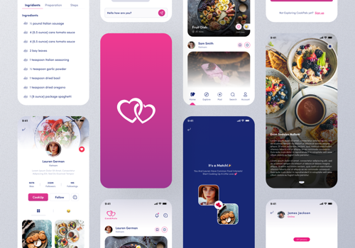 Mobile App Development Package Example: Social Cooking & Recipe Sharing App