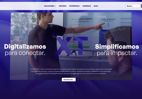 Web Design Package Example: Diseño y optimización web para XUMTECH