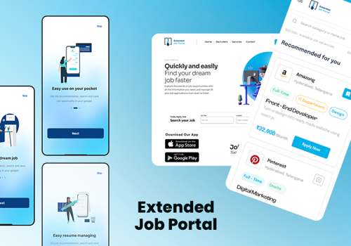 Web Development Package Example: E-Job - for Recruiter & Job Seeker
