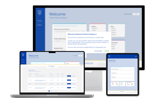 UX/UI Design Package Example: Mayo Clinic Research Protocol Catalog (RPC)