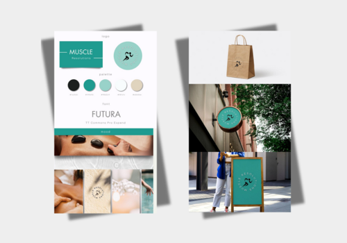 Branding Package Example: Muscle Resolutions - Branding