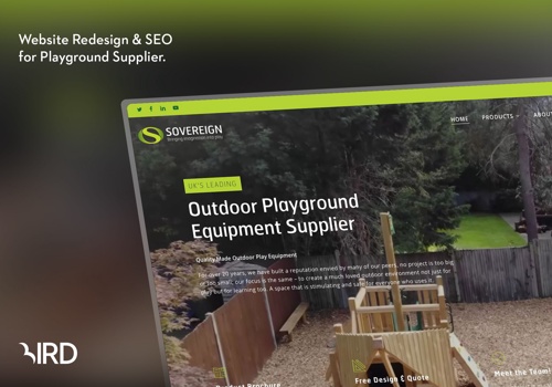 Web Design Package Example: Sovereign Play Equipment -Website Design, PPC, SEO