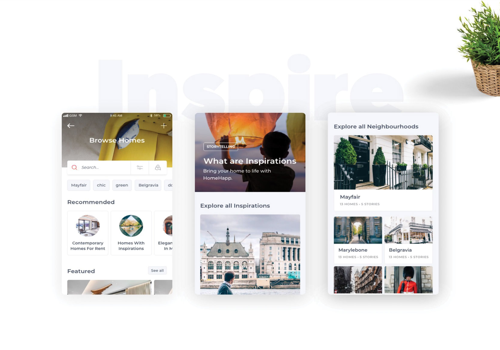 Custom Software Development Package Example: Vyomm - Secret window to best real estates in London