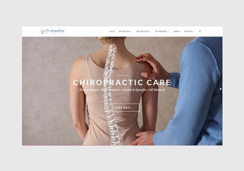 Web Design Package Example: Website design for ChiroPractice