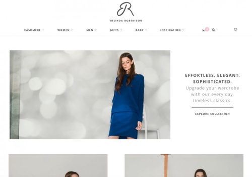 Web Design Package Example: Converting the Belinda Robertson site to eCommerce