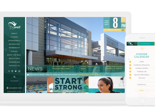 UX/UI Design Package Example: Sacramento State University - The Well
