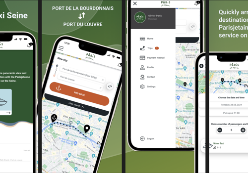 Mobile App Development Package Example: Taxi Seine Paris