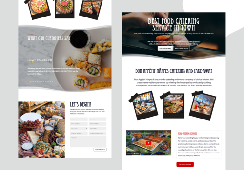 Web Design Package Example: Bon Appétit Närpes's Website