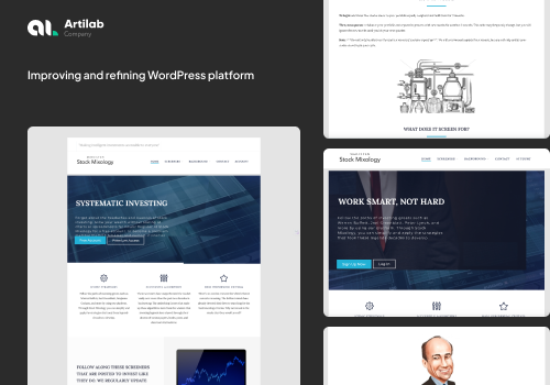 Web Development Package Example: Improving and refining WordPress platform