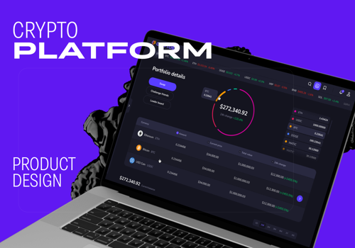 UX/UI Design Package Example: CryptoBiz - Crypto News Platform Design