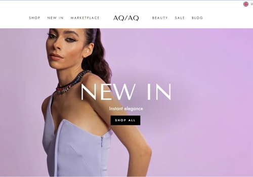 E-Commerce Development Package Example: AQ AQ Magento store