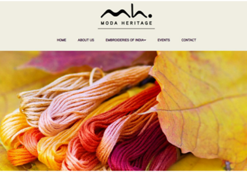UX/UI Design Package Example: MODA HERITAGE COMPANY WEBSITE DESIGN