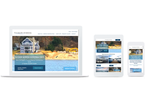 Web Design Package Example: Marine Construction Website Design