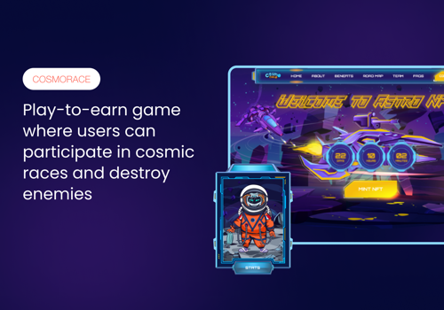 Web Design Package Example: CosmoRace: Web UI/UX and development