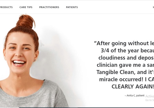 Custom Software Development Package Example: Tangible eye care product