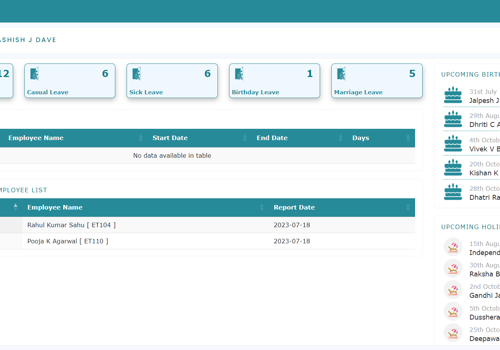 Web Design Package Example: Human Resource Managament