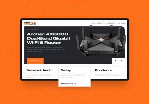 Web Development Package Example: Omnilink — Telecommunication IT company