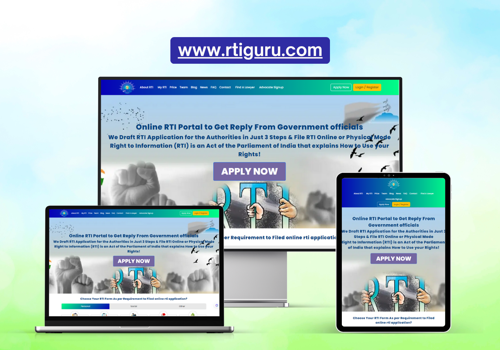 Web Development Package Example: Website Development for Online RTI Portal