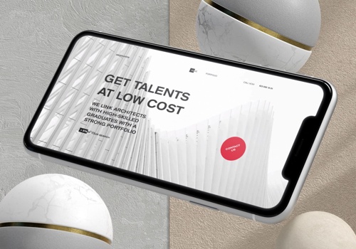 UX/UI Design Package Example: Promo website for Outstaffing Services on Laravel