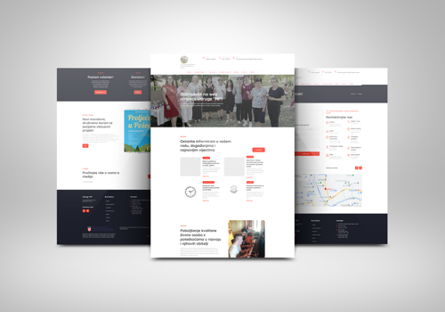 Web Design Package Example: Udruga Mi Website