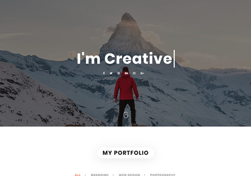 Web Design Package Example: Nivea - Personal Portfolio Landing Page Template