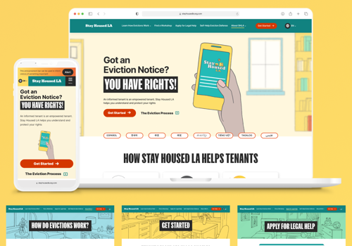 Digital Strategy Package Example: Stay Housed LA - Headless Web Application