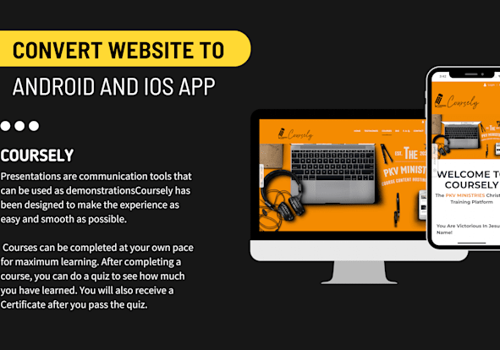 Mobile App Development Package Example: COURSELY