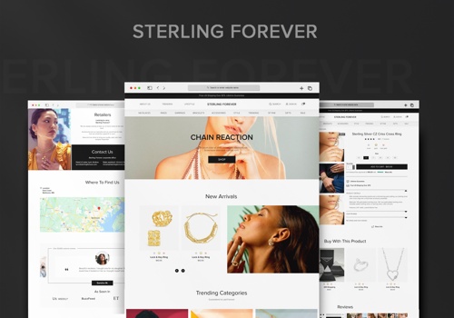 Web Development Package Example: Sterling Forever Shopify Website