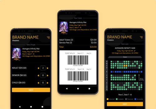 Web Design Package Example: Online Ticket Booking System