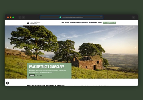 Web Design Package Example: Ecommerce web design, made in Manchester