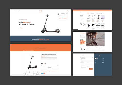 UX/UI Design Package Example: Tekkplay - Electric Scooters