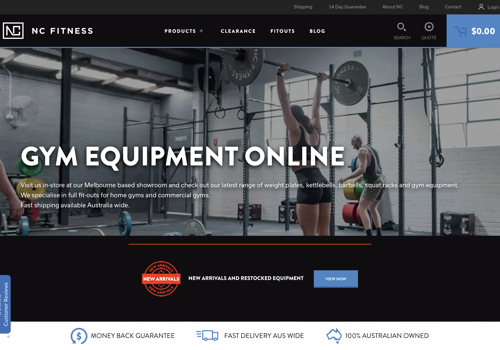 Search Engine Optimization Package Example: Gym Equipment Website SEO