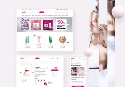UX/UI Design Package Example: Brand new e-commerce for beauty industry leader