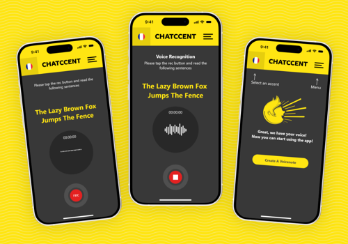 UX/UI Design Package Example: Chatccent Mobile App