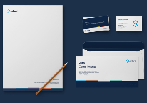 Branding Package Example: Edval Education - brand and web design