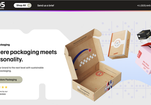 Web Development Package Example: 105 Packaging - Custom Packaging Design Tools