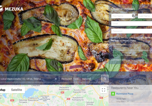 Web Development Package Example: Mezuka - Fast food delivery system, dishes builder