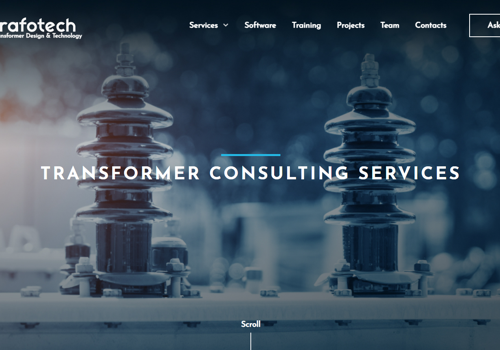Web Design Package Example: Web site for transformer consulting company
