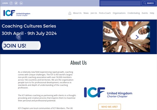 Web Design Package Example: UK ICF Website Development