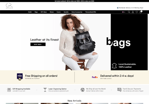 E-Commerce Development Package Example: Grecorium (Shopify Store/Website Development)