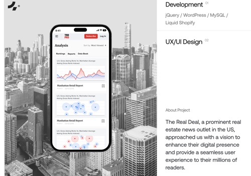 UX/UI Design Package Example: UX/UI Design & Development | The Real Deal