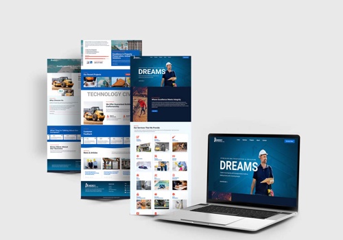 Web Design Package Example: Web Design & Development Mercy Construction INC