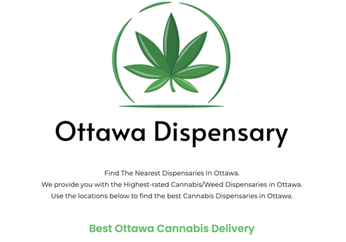 Web Design Package Example: Ottawa Dispensary Directory Listing