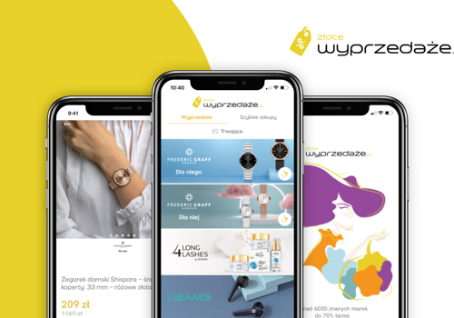 Mobile App Development Package Example: Złote Wyprzedaże